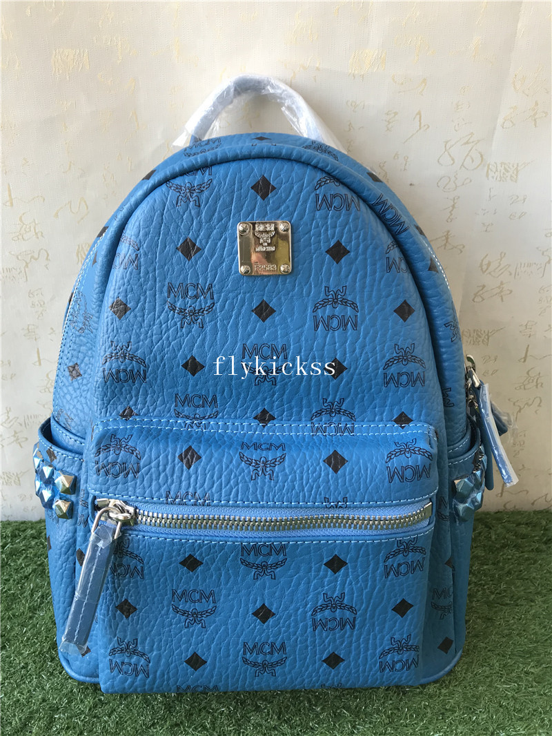 MCM Blue Backpack